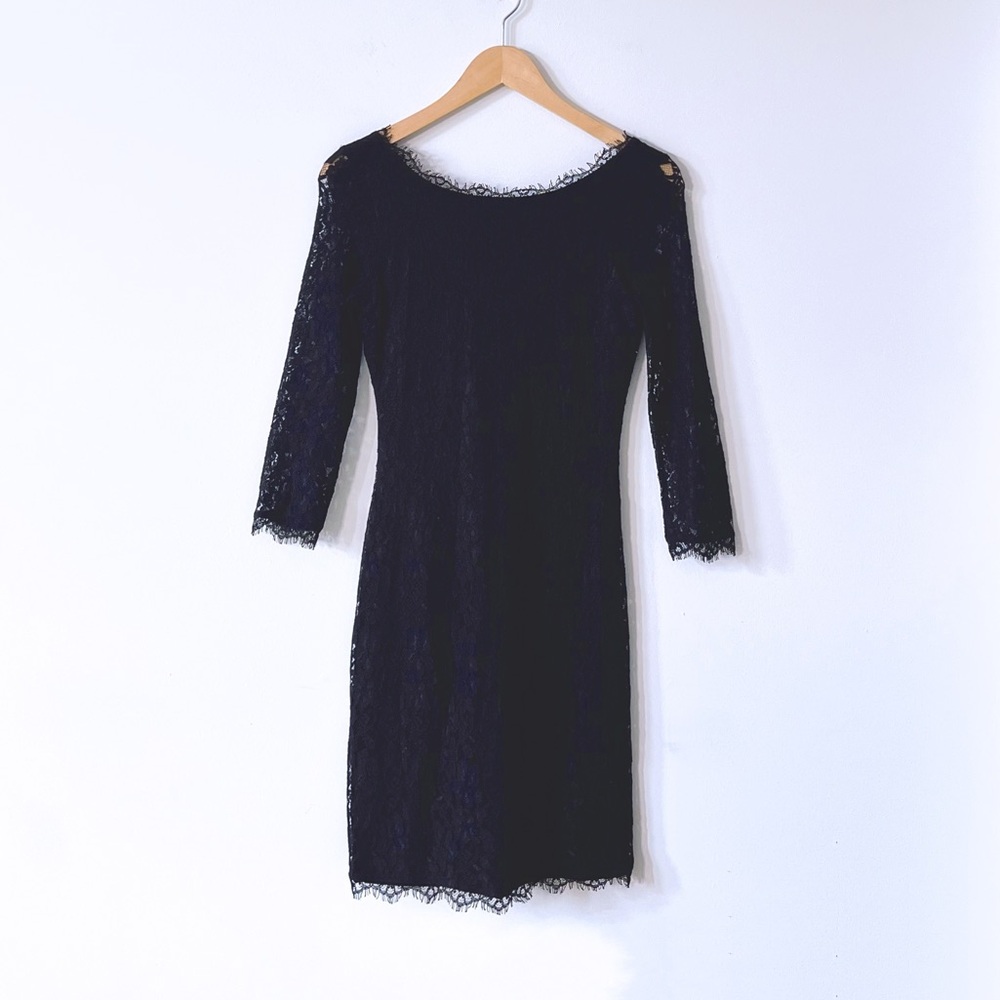 Aritzia Babaton Rafael Black Lace Floral Slim Fit Midi Dress Size 0 Cocktail